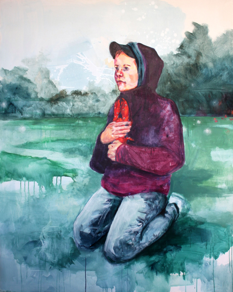 Companion, 120x150cm, Acryl auf Leinwand, 2016, Julia Peters